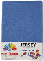 Dětské jersey prostěradlo 70x140 - tm.modré