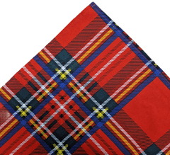Textilní utěrka/napron červená káry 3 ks