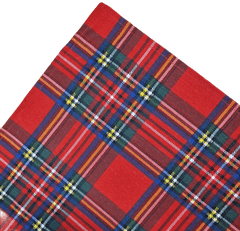 DAVID Textilní utěrka/napron červená káry 3 ks