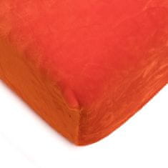 Jahu Mikroflanelové prostěradlo 90x200 cm - Oranžová
