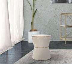 Mauro Ferretti Kulatá stolička se zlatým detailem, ? 42 cm