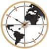 Nástěnné hodiny s mapou světa, ? 60 cm
