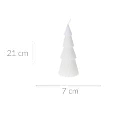 Home&Styling Dekorační vánoční stromeček, 7 x 21 cm barva bílá
