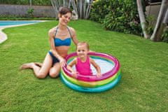 Intex Dětský nafukovací bazén RAINBOW, ? 86 cm, v barvách duhy
