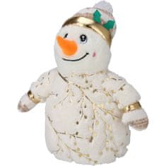 Home&Styling Dekorační vánoční plyšová figurka, sněhulák, 38 cm