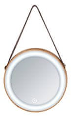 Wenko Bambusové závěsné zrcadlo, ? 21 cm
