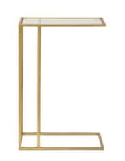 Mauro Ferretti Odkládací stolek ze skleněnou deskou, výš. 60 cm