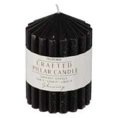 Home&Styling Dekorační svíčka PILLAR, 10 cm barva černá