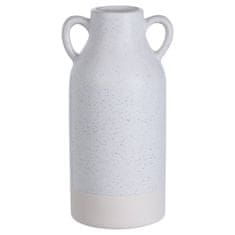 Home&Styling Bílá keramická váza ANTIWUE, výška 22 cm
