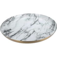 Home&Styling Dekorační talíř, bílý mramor barva bílá