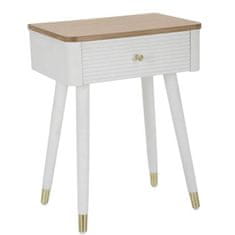 Mauro Ferretti Noční stolek se zásuvkou a dřevěnou deskou