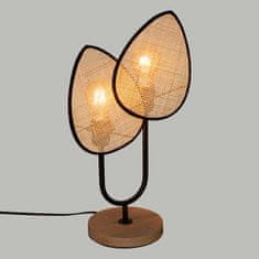 Atmosphera Dekorační ratanová lampa OLME, pletená, výška 44 cm