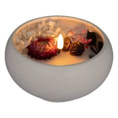 Atmosphera Dekorativní svíčka LED Flora, v keramické nádobě, ? 15 cm