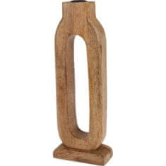 Home&Styling Dřevěný svícen, mangové dřevo, 11,5 x 30 cm
