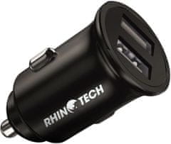 RhinoTech nabíječka do auta LITE MINI, 2x USB-A, 24W, černá