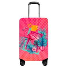 KUFRYPLUS Obal na kufr H371 Flamingo S