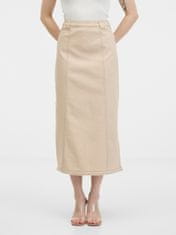 Orsay Béžová dámská džínová sukně 34