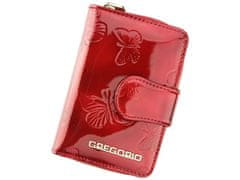 Gregorio Luxusní dámská kožená peněženka little Butterfly, červená