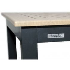 Doppler EXPERT WOOD antracit - gastro barový hliníkový stůl 90x90x110cm
