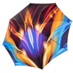 Doppler Elegance Boheme Flame - dámský luxusní deštník s abstraktním potiskem plamenů