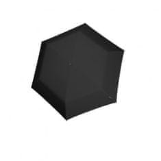 Knirps AS.050 Black- lehký dámský skládací plochý deštník