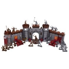 Johntoy Herní set rytířské figurky s rozkládacím hradem a doplňky.