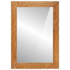 Petromila Koupelnové zrcadlo 50 x 70 x 2,5 cm masivní akácie a sklo