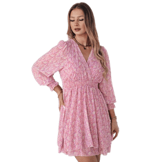 Dstreet Dámské šaty mini SPINESA růžové ey2450 Univerzální