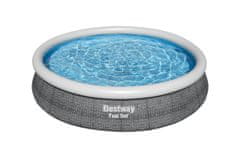 Bestway Nafukovací bazén Fast Set šedý, 3,66m x 76cm