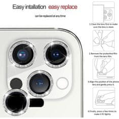 TopQ Tvrzené sklo HARD DIAMOND pro fotoaparát pro Samsung S24 stříbrné (3 kusy)