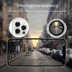 TopQ Tvrzené sklo HARD DIAMOND pro fotoaparát pro Samsung S24 černé (3 kusy)