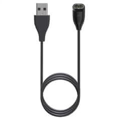 TopQ Nabíjecí kabel pro chytrý náramek Garmin USB kabel šikmý černý