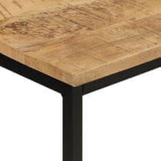 Greatstore Konzolový stolek 110x30x75 cm masivní hrubý mangovník a železo