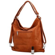 Romina & Co. Bags Stylový dámský koženkový kabelko-batoh Stafania, hnědý