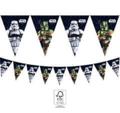 Procos Papírová Girlanda Star Wars 2,3m vlaječky -