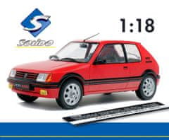 Solido Peugeot 205 GTI Mk1 (1988) Red - SOLIDO 1:18