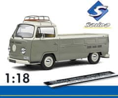 Solido Volkswagen T2 Pick-Up (1968) Grey/white - SOLIDO 1:18