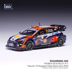 IXO MODELS Hyundai i20 N #11 T.Neuville/M.Wydaeghe Rally Monte Carlo 2023 IXO 1:43