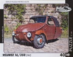 RETRO-AUTA© Puzzle č. 55 - VELOREX 16/350 (1967) 40 dílků