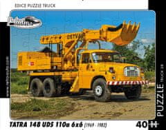 RETRO-AUTA© Puzzle TRUCK 28 - Tatra 148 UDS 110a 6x6 (1969 - 1982) 40 dílků
