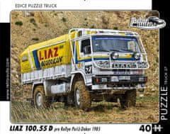 RETRO-AUTA© Puzzle TRUCK 27 - Liaz 100.55 D pro Rallye Paříž-Dakar 1985 40 dílků
