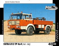 RETRO-AUTA© Puzzle TRUCK 25 - Tatra 813 TP 4x4 (1967 - 1982) 40 dílků