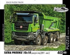 RETRO-AUTA© Puzzle TRUCK 34 - Tatra Phoenix 10x10 pracovní stroj (2011 - souč.) - 40 dílků