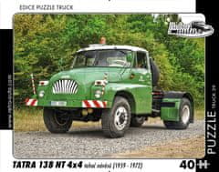 RETRO-AUTA© Puzzle TRUCK 39 - Tatra 138 NT 4x4 tahač návěsů (1959 - 1972) - 40 dílků