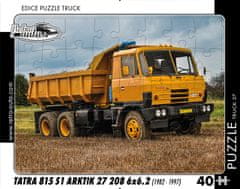 RETRO-AUTA© Puzzle TRUCK 37 - Tatra 815 S1 Arktik 27 208 6x6.2 (1982 - 1997) - 40 dílků