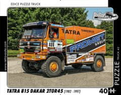 RETRO-AUTA© Puzzle TRUCK 42 - Tatra 815 Dakar 2T0R45 (1982 - 1997) - 40 dílků