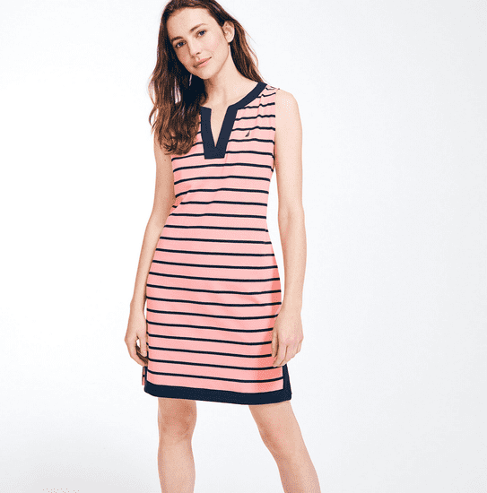 Nautica NAUTICA dámské šaty Striped růžové