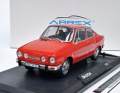Abrex Škoda 110 R Coupé (1980) Červená Závodní ABREX 1:18