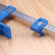Vixson Nástroj na centrování, měření a značení, Robustní Pravítko z nerezové oceli (rozsah měření: 40 × 25 cm, 340g) | DRILLPRO