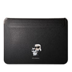 Karl Lagerfeld & Choupette NFT Saffiano pouzdro na laptop 13"/14" Černá